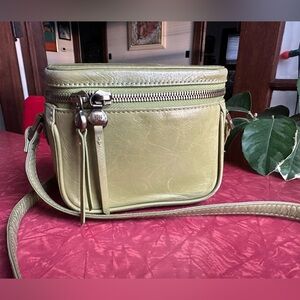 HOBO Pixie Dark Citron Leather Crossbody Bag